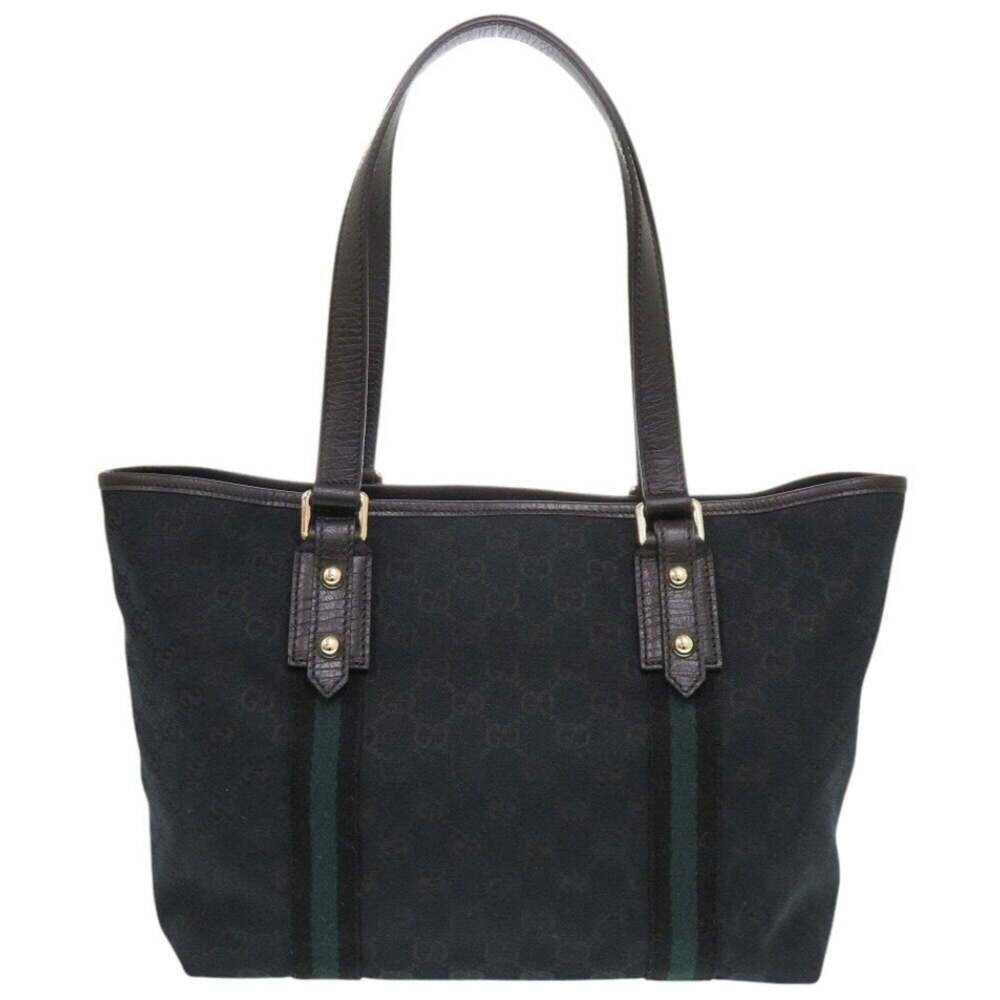 GUCCI Black Canvas Tote Bag - Picture 4 of 10